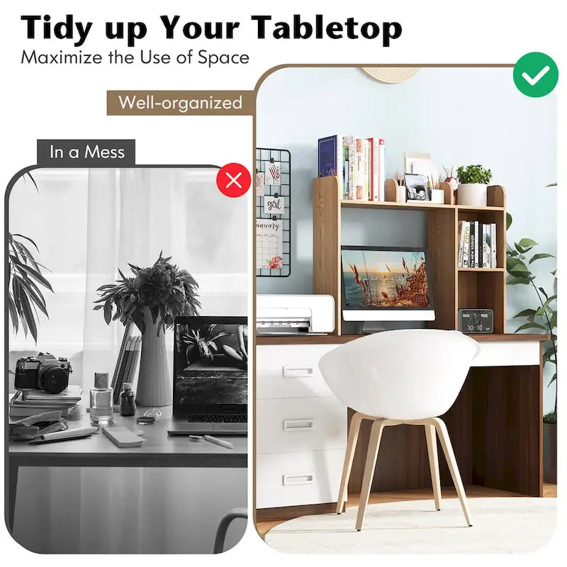 Étagère de rangement et de présentation de bureau