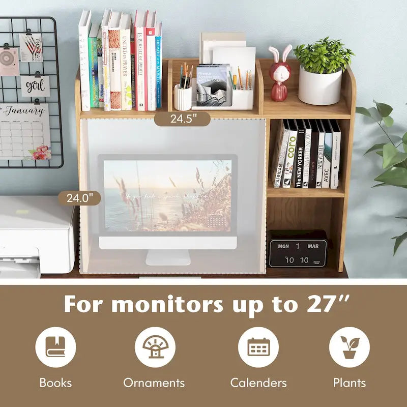 Étagère de rangement et de présentation de bureau