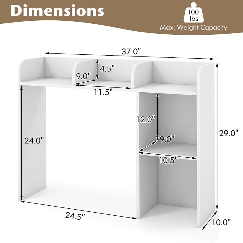 Étagère de rangement et de présentation de bureau