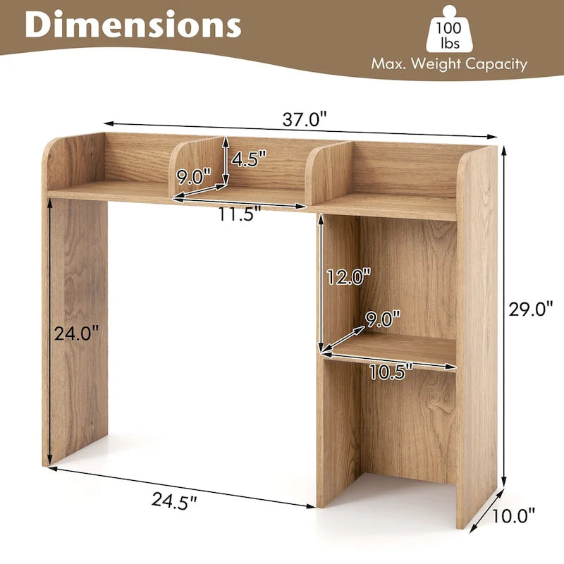 Étagère de rangement et de présentation de bureau