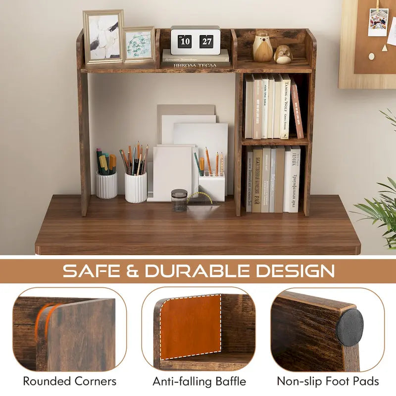 Étagère de rangement et de présentation de bureau