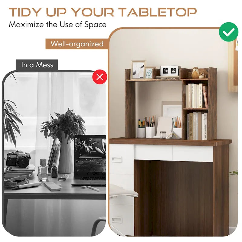 Étagère de rangement et de présentation de bureau