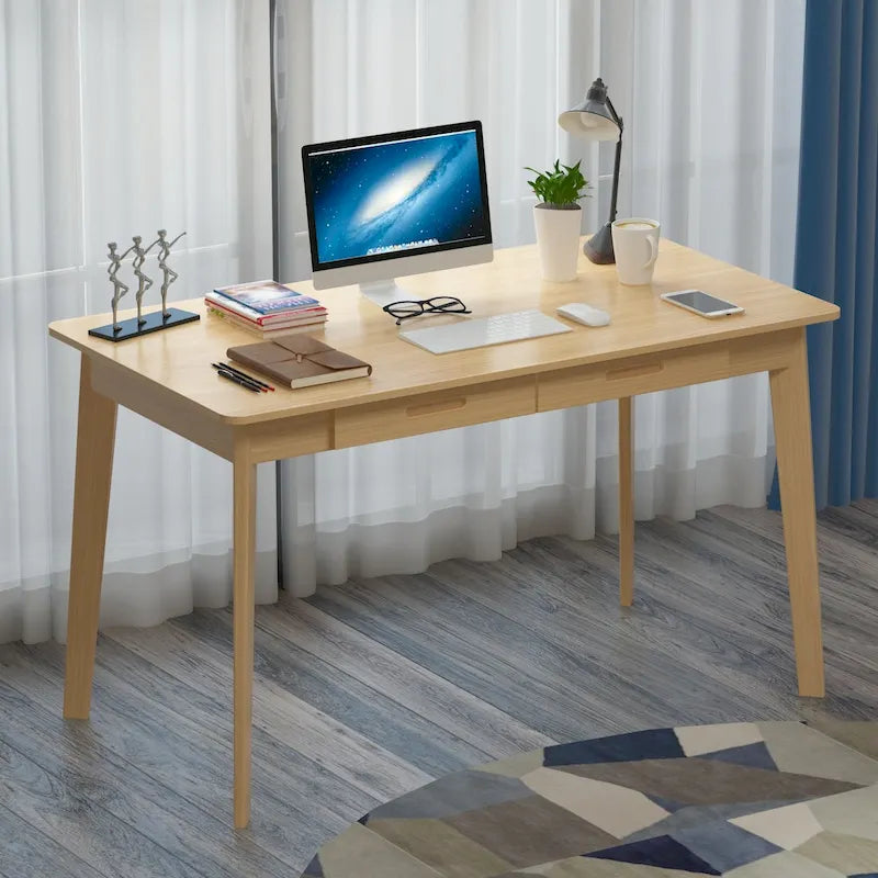 Bureau d'ordinateur en bois de 120 cm