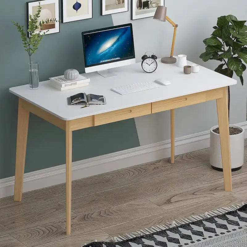 Bureau d'ordinateur en bois de 120 cm