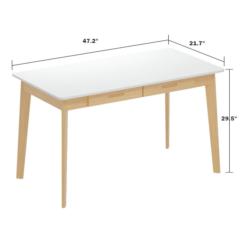Bureau d'ordinateur en bois de 120 cm