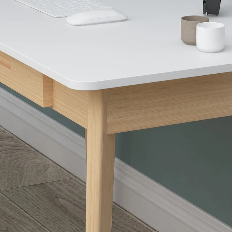 Bureau d'ordinateur en bois de 120 cm