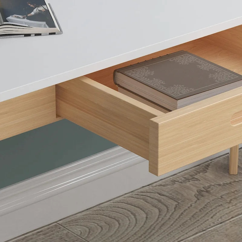 Bureau d'ordinateur en bois de 120 cm