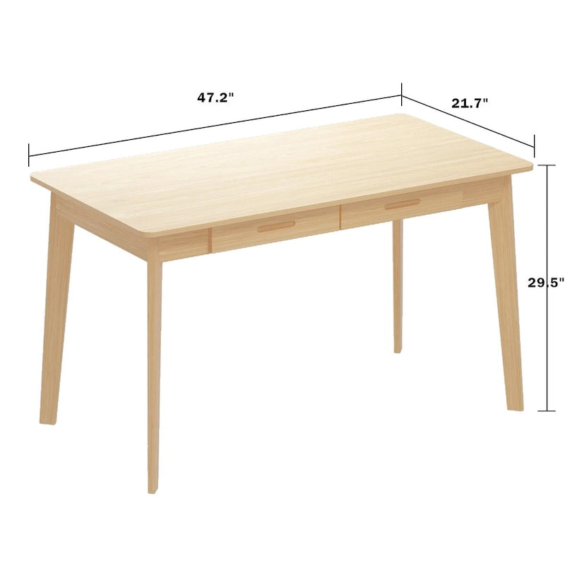 Bureau d'ordinateur en bois de 120 cm