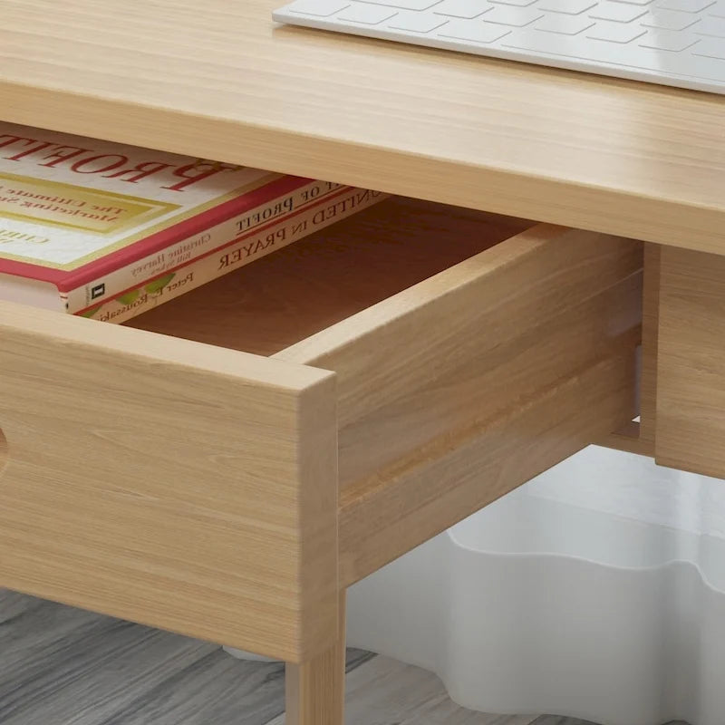 Bureau d'ordinateur en bois de 120 cm