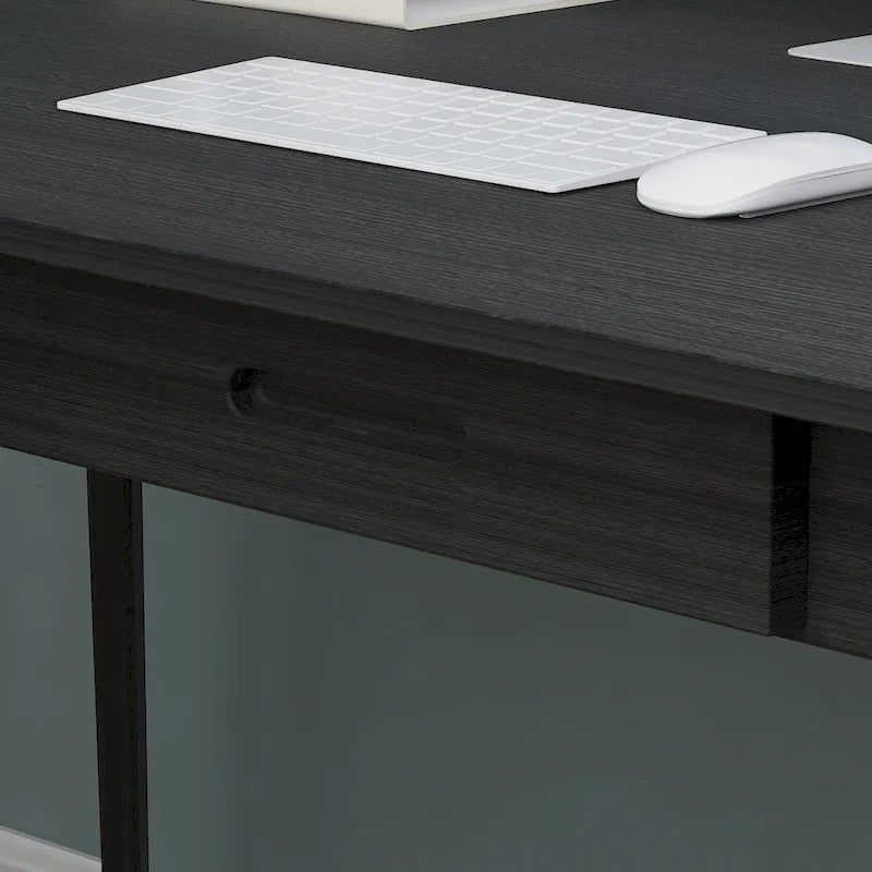 Bureau d'ordinateur en bois de 120 cm