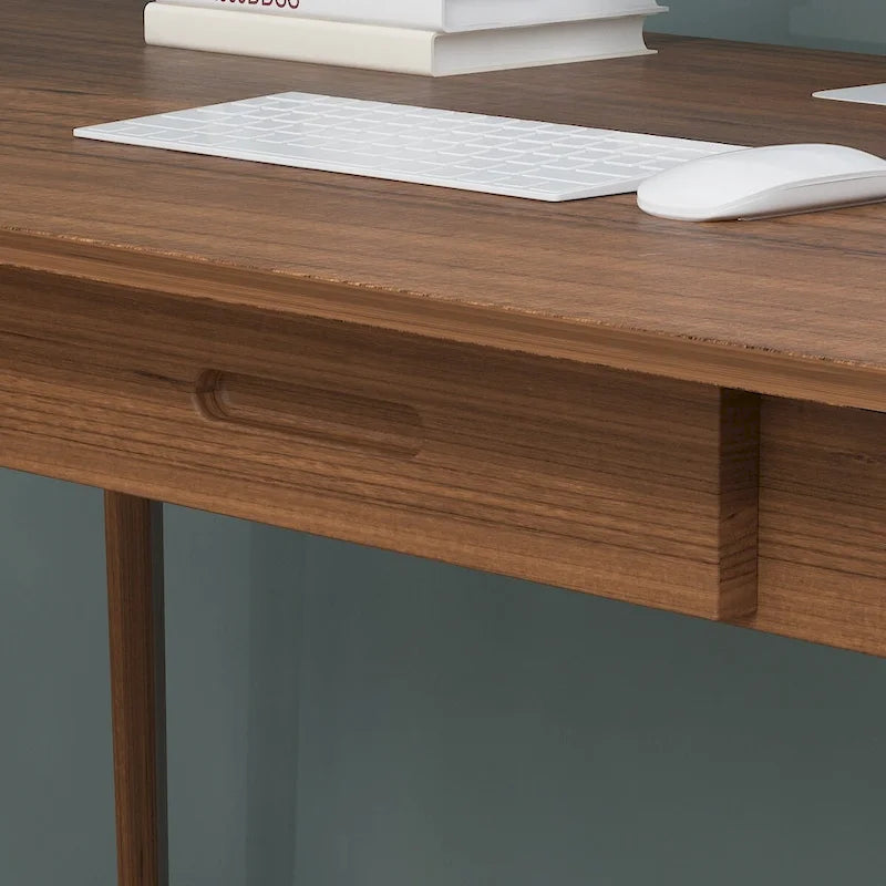 Bureau d'ordinateur en bois de 120 cm