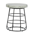 Table d'appoint en marbre moderne fabriquée à la main