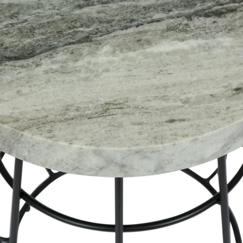 Table d'appoint en marbre moderne fabriquée à la main