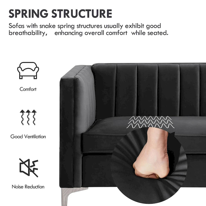 Ensemble canapé et fauteuil deux places modernes