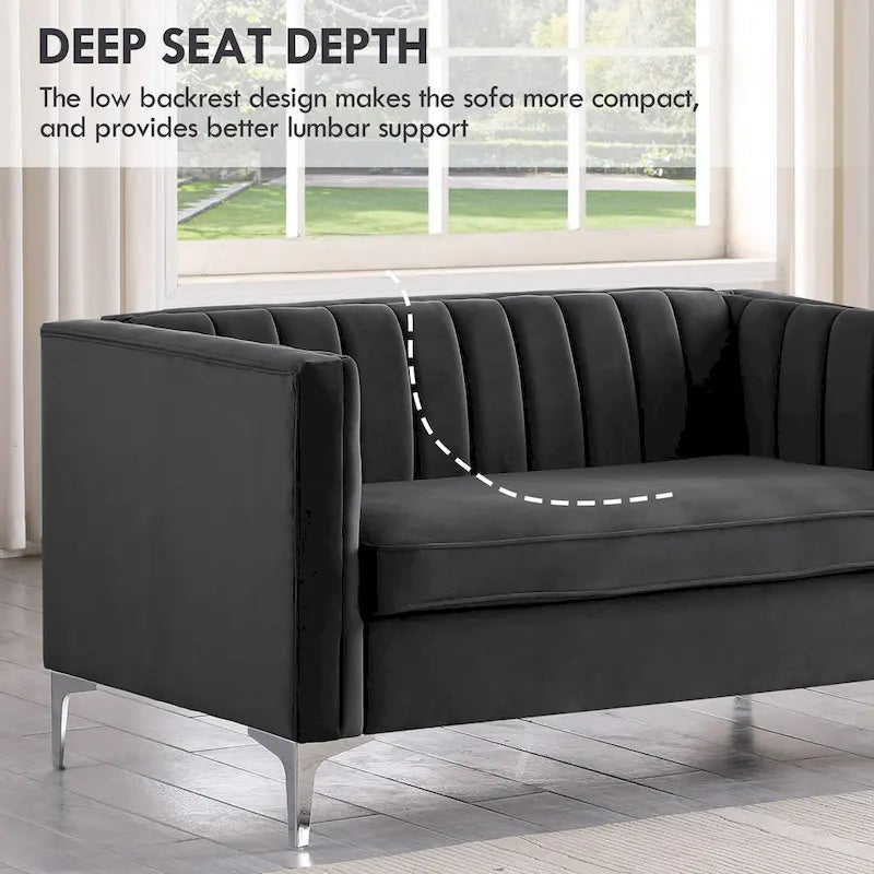 Ensemble canapé et fauteuil deux places modernes