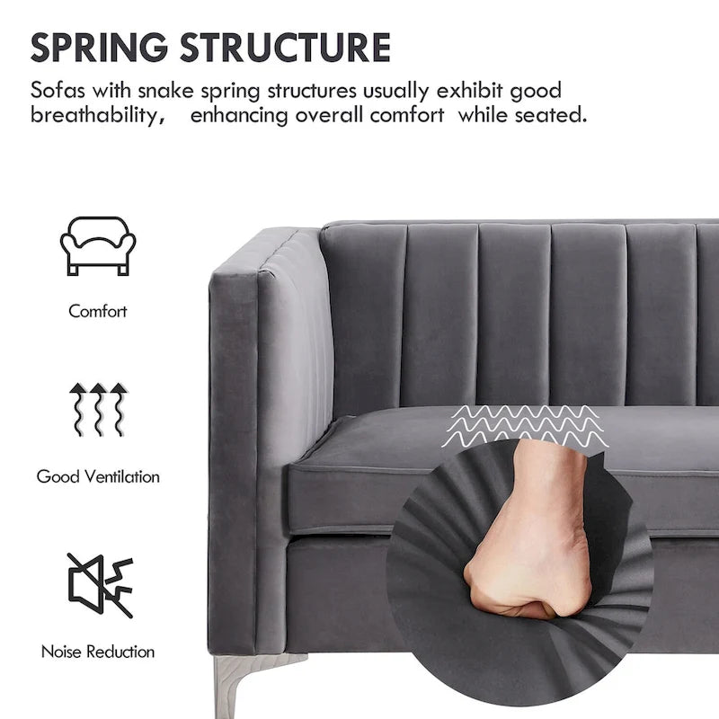 Ensemble canapé et fauteuil deux places modernes