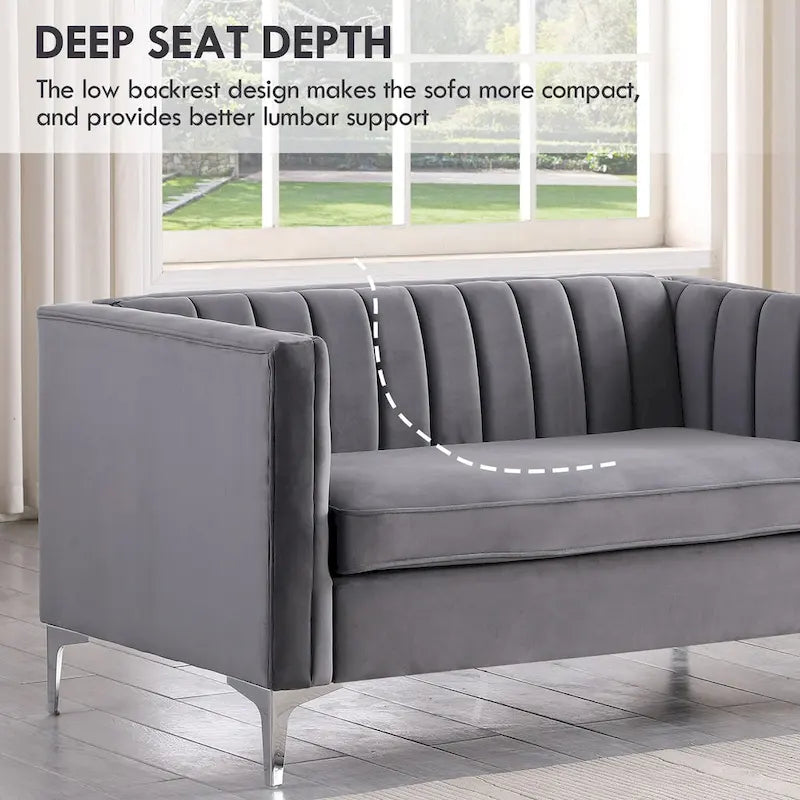Ensemble canapé et fauteuil deux places modernes