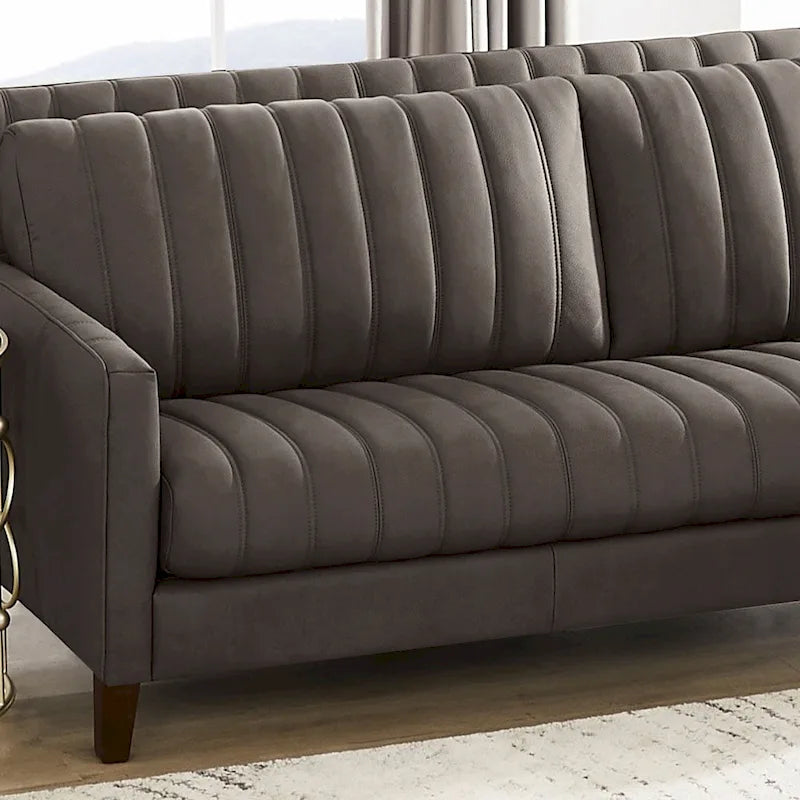Canapés et fauteuils en cuir de vachette pleine fleur