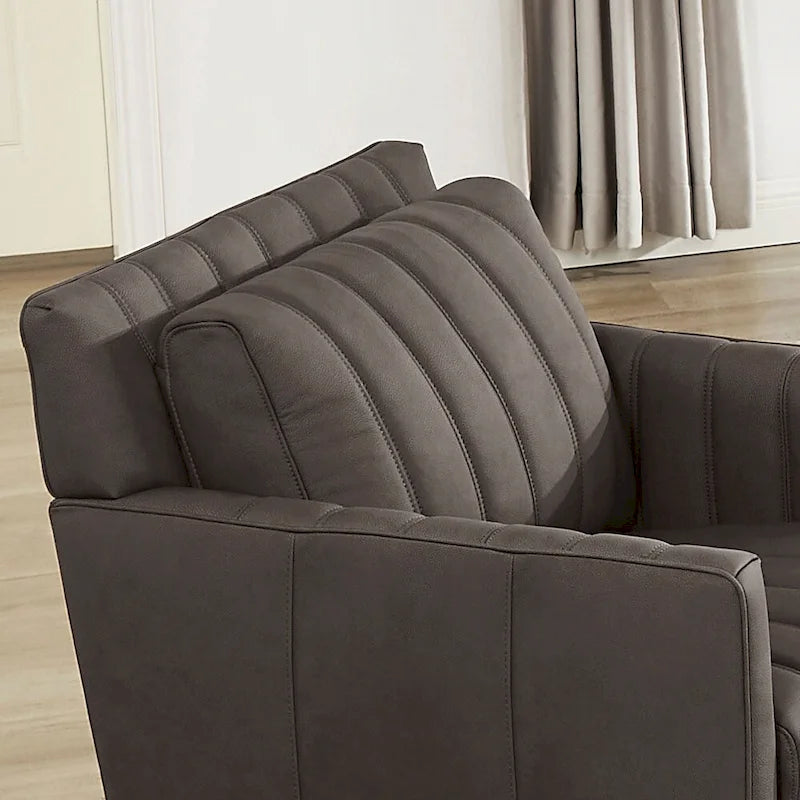 Canapés et fauteuils en cuir de vachette pleine fleur
