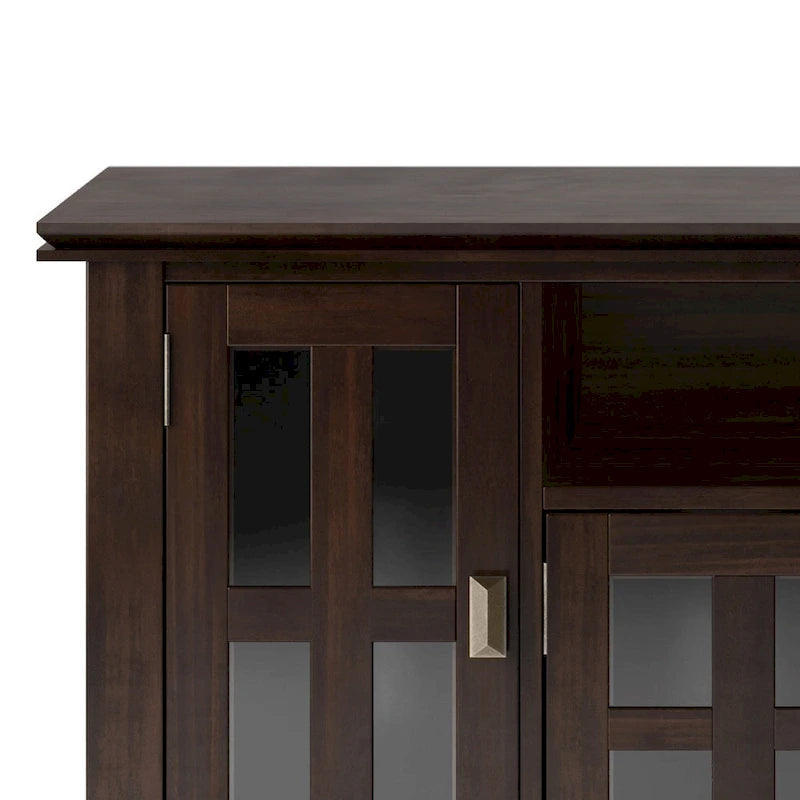 Meuble TV en bois massif de 72 pouces de large
