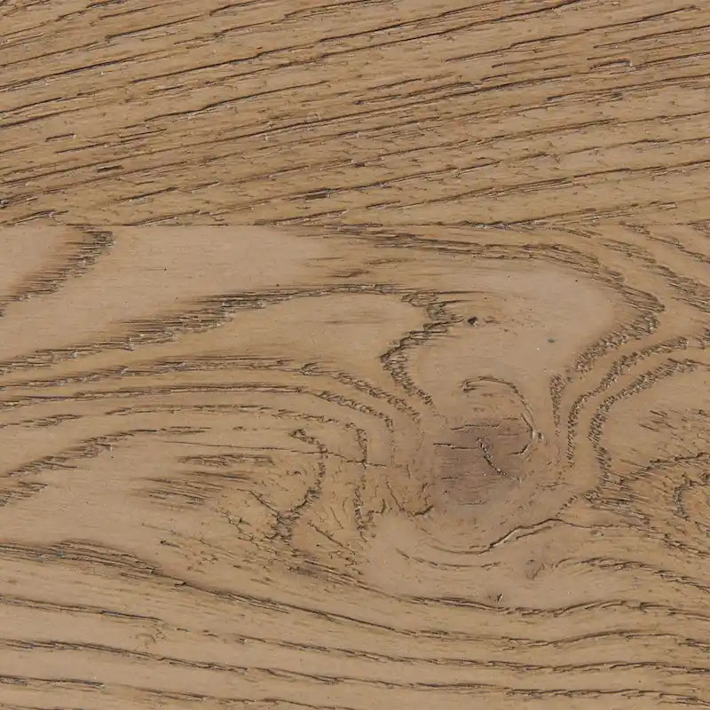Meuble TV de 70 po de largeur avec tiroir central ouvert, fini dune rustique