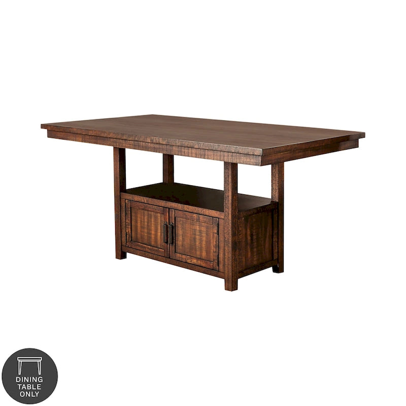Table de bar noyer style campagnard 75 pouces