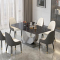 Table à manger rectangulaire moderne en pierre frittée 71