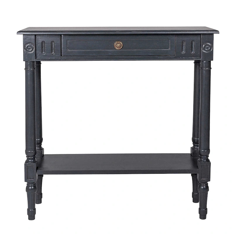 Console latérale en bois avec tiroirs
