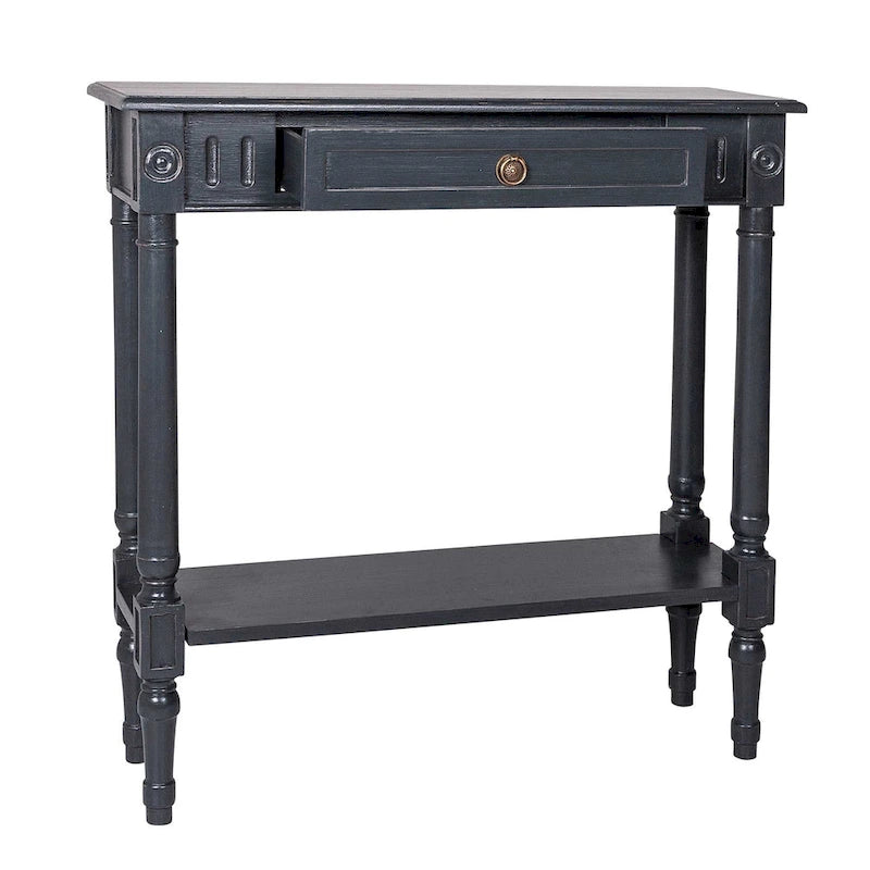 Console latérale en bois avec tiroirs