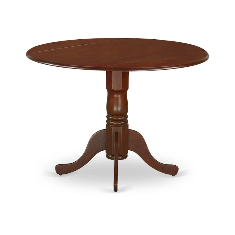 Table de cuisine - Table ronde en bois avec plateau et pieds pliables (plusieurs finitions disponibles)