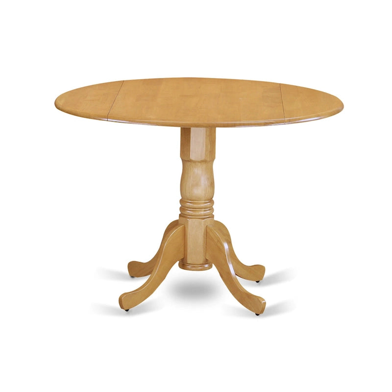 Table de cuisine - Table ronde en bois avec plateau et pieds pliables (plusieurs finitions disponibles)