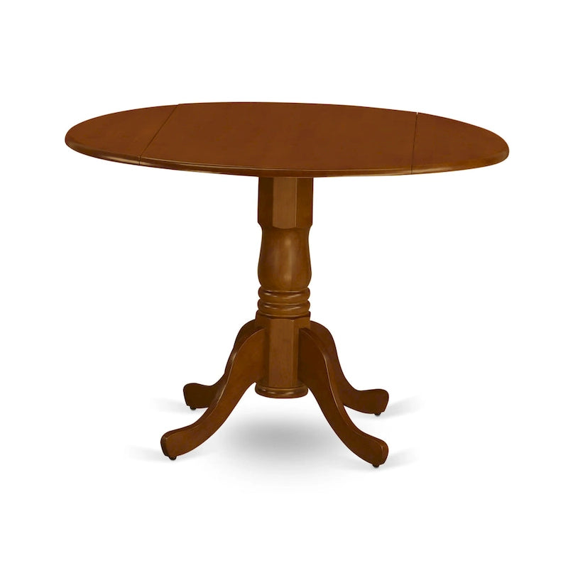 Table de cuisine - Table ronde en bois avec plateau et pieds pliables (plusieurs finitions disponibles)