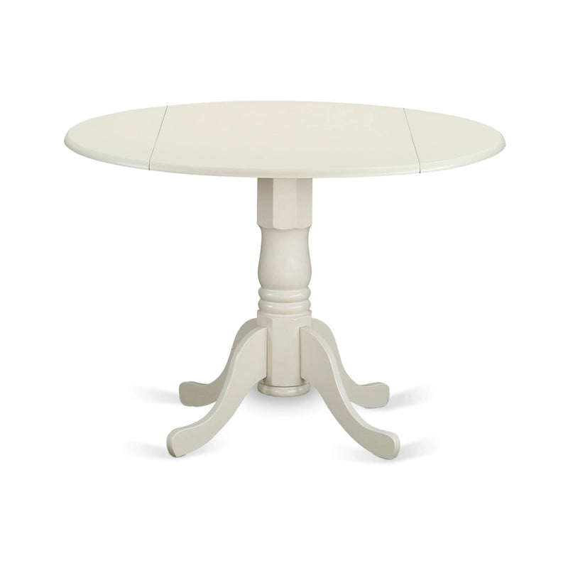 Table de cuisine - Table ronde en bois avec plateau et pieds pliables (plusieurs finitions disponibles)