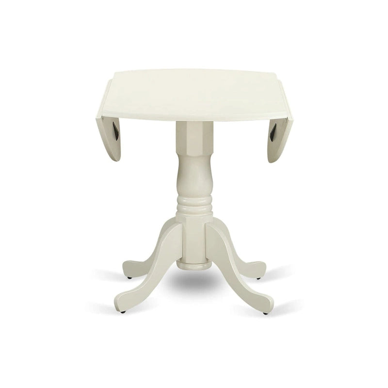Table de cuisine - Table ronde en bois avec plateau et pieds pliables (plusieurs finitions disponibles)