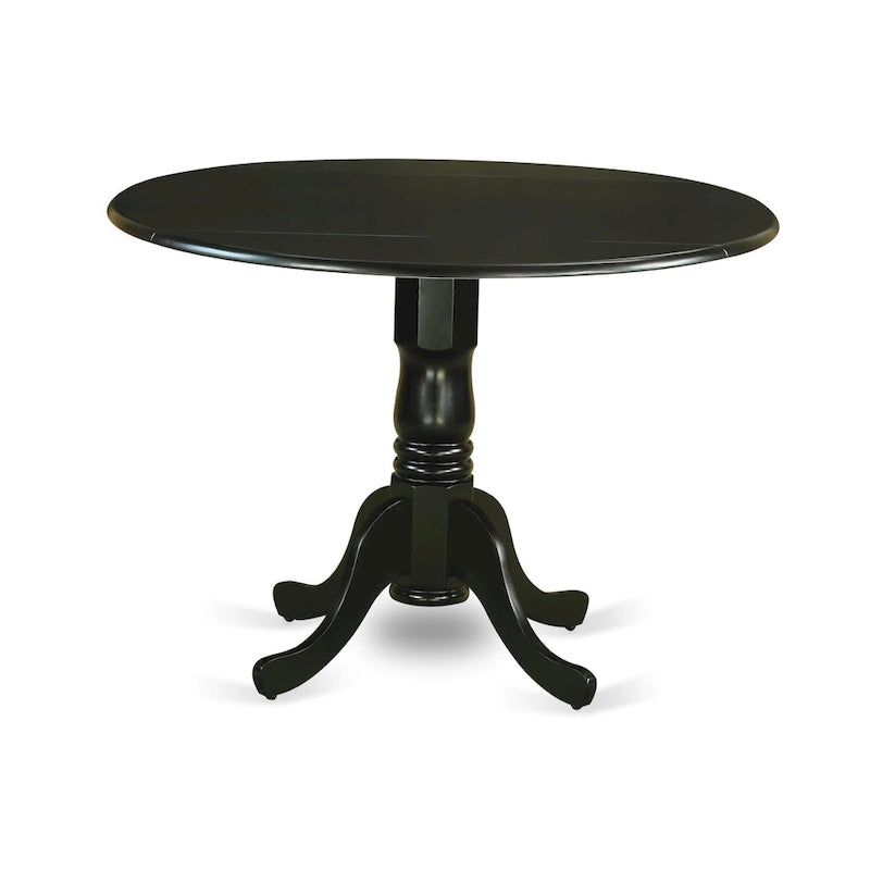 Table de cuisine - Table ronde en bois avec plateau et pieds pliables (plusieurs finitions disponibles)