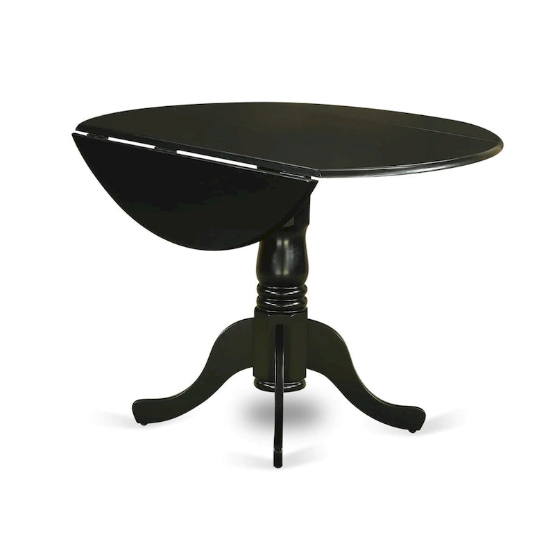 Table de cuisine - Table ronde en bois avec plateau et pieds pliables (plusieurs finitions disponibles)