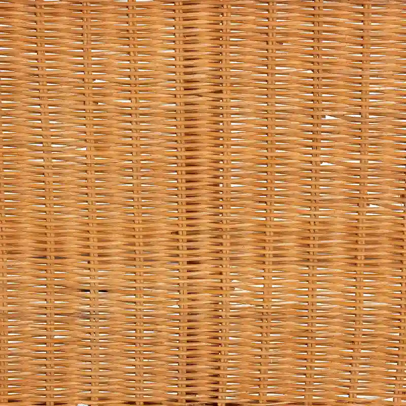 Table de commande en rotin marron naturel de style bohème moderne