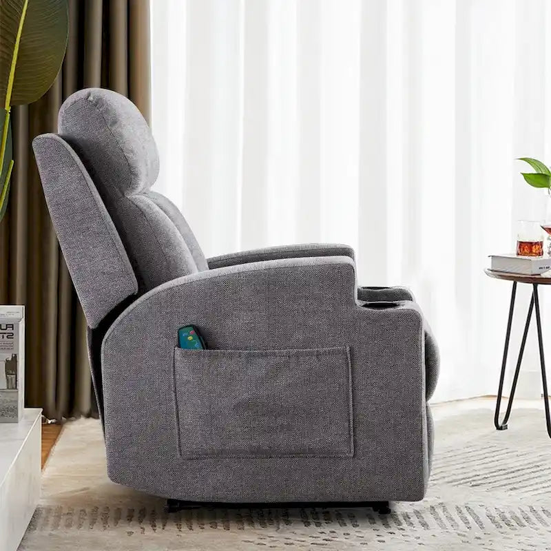 Fauteuil de massage inclinable avec fonctions de chauffage et de vibration, Canapé manuel
