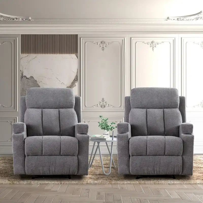 Fauteuil de massage inclinable avec fonctions de chauffage et de vibration, Canapé manuel