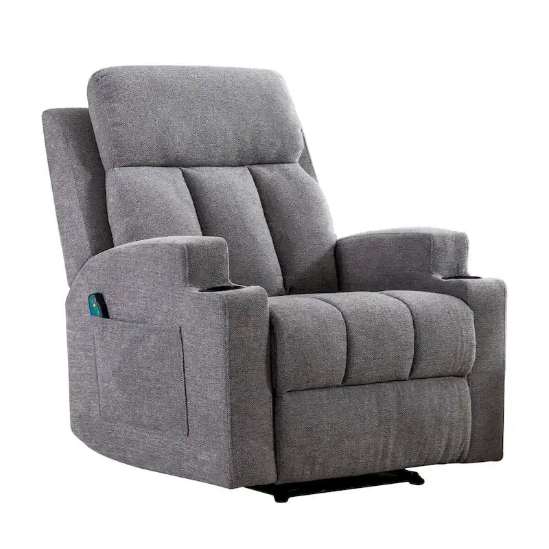Fauteuil de massage inclinable avec fonctions de chauffage et de vibration, Canapé manuel