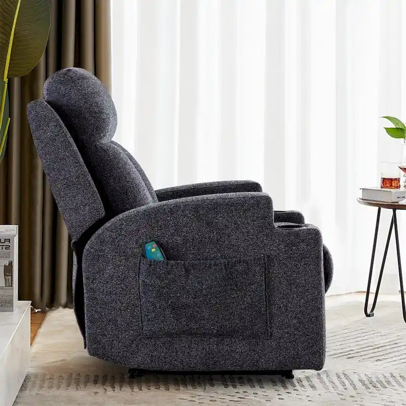 Fauteuil de massage inclinable avec fonctions de chauffage et de vibration, Canapé manuel