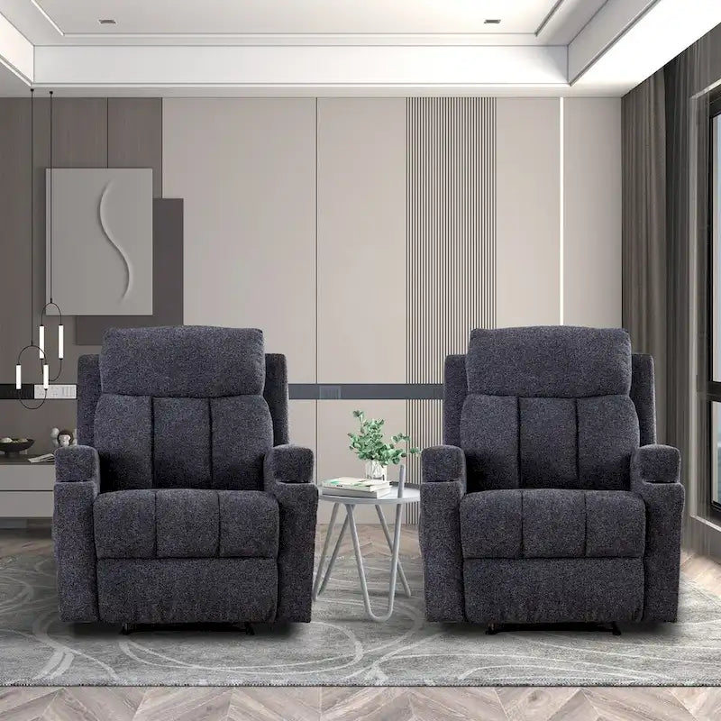Fauteuil de massage inclinable avec fonctions de chauffage et de vibration, Canapé manuel