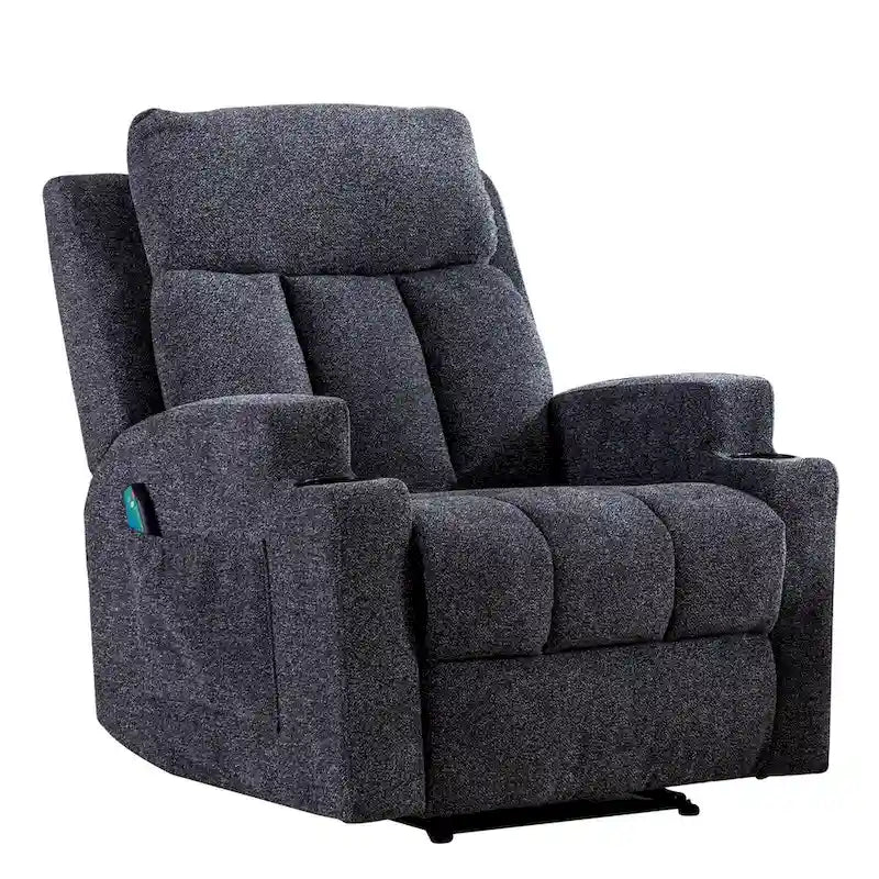 Fauteuil de massage inclinable avec fonctions de chauffage et de vibration, Canapé manuel