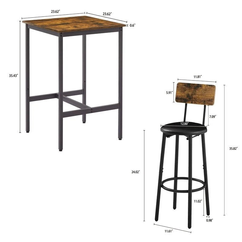 Tables et chaises de bar style industriel Eureka