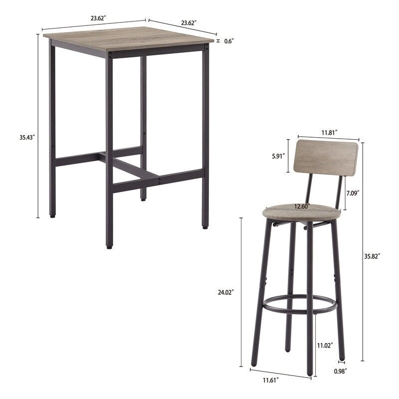 Tables et chaises de bar style industriel Eureka