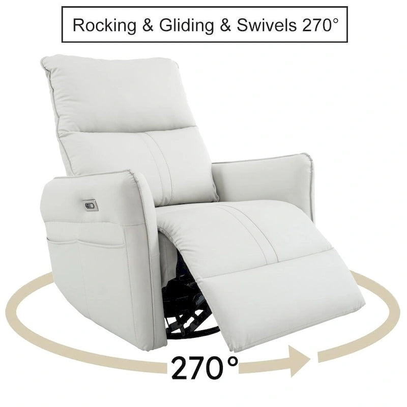 Fauteuil inclinable pivotant électrique