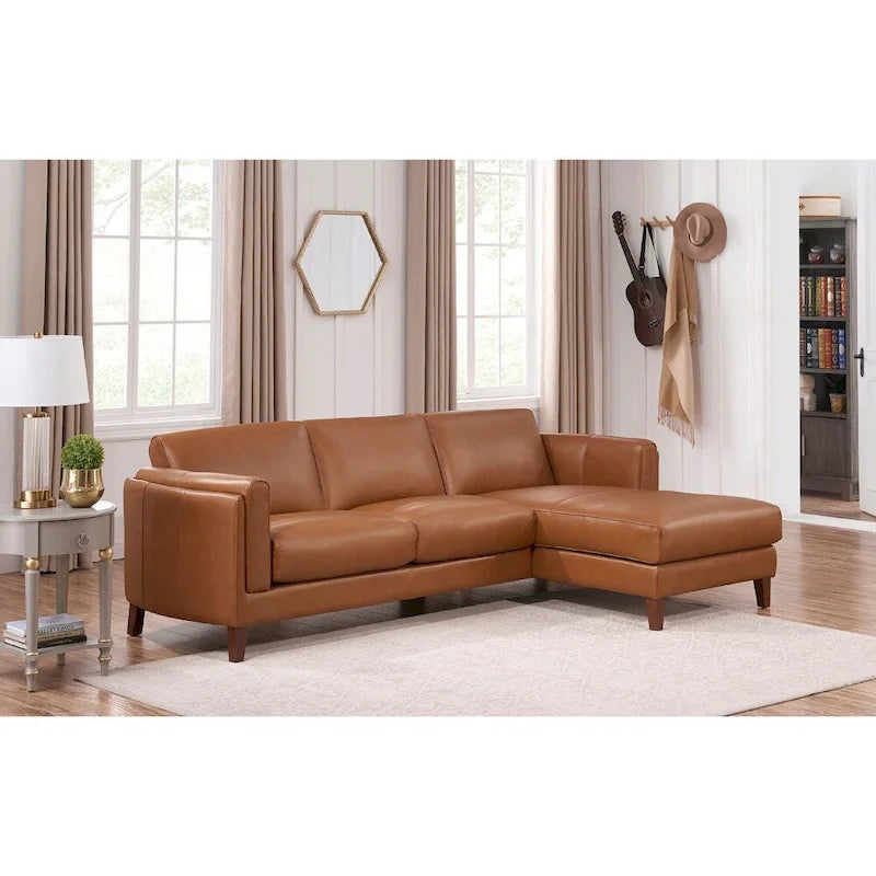 Canapé-relax en cuir de qualité supérieure, avec rembourrage en duvet, mousse à mémoire de forme et ressorts.