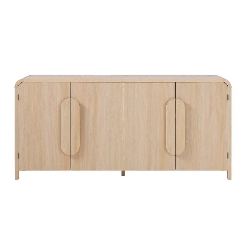 Buffet d'angle arrondi moderne de 162 cm