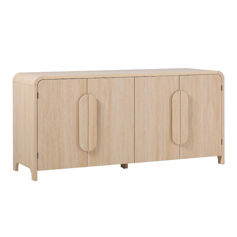 Buffet d'angle arrondi moderne de 162 cm