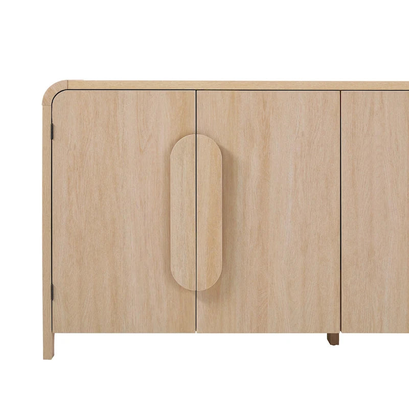Buffet d'angle arrondi moderne de 162 cm